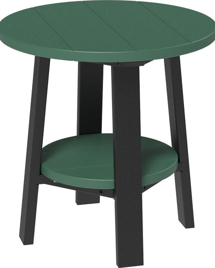 LuxCraft Deluxe End Table featured in green and black