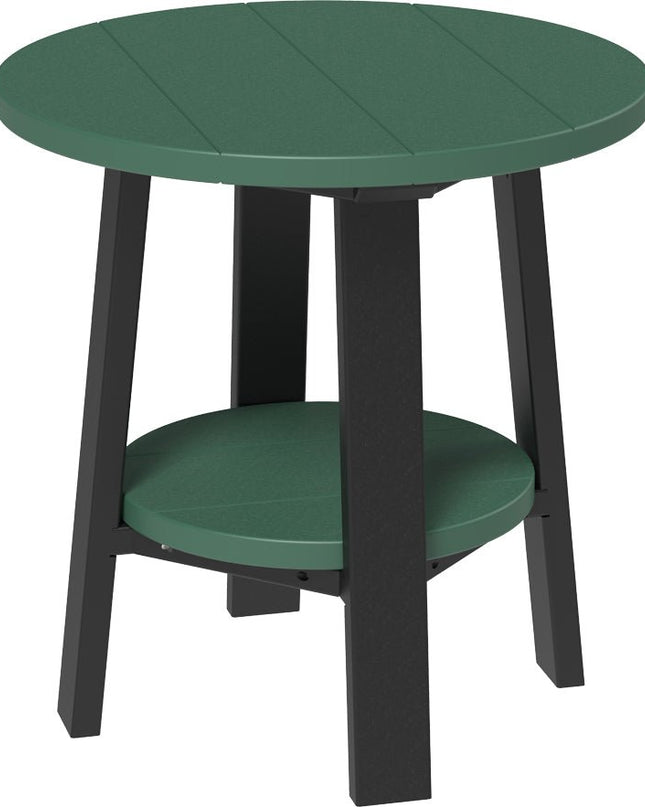 LuxCraft Deluxe End Table featured in green and black