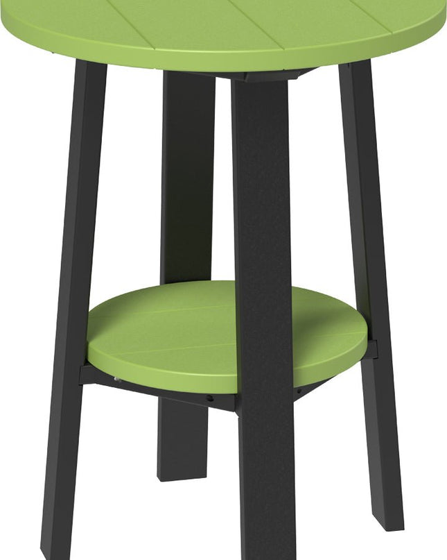 LuxCraft Poly Deluxe End Table (Lime Green & Black) 28 Inch