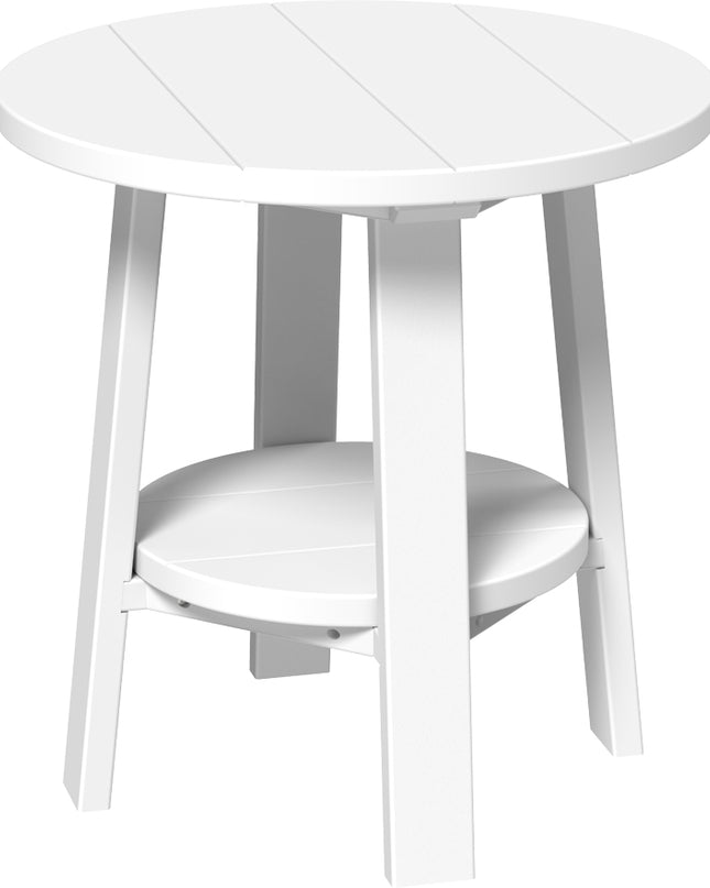 LuxCraft Deluxe End Table featured in white