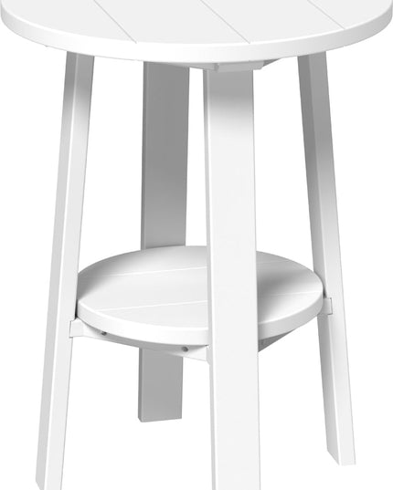 LuxCraft Poly Deluxe End Table (White) 28 Inch