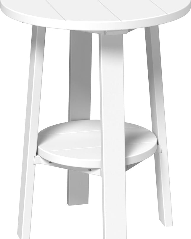 LuxCraft Poly Deluxe End Table (White) 28 Inch