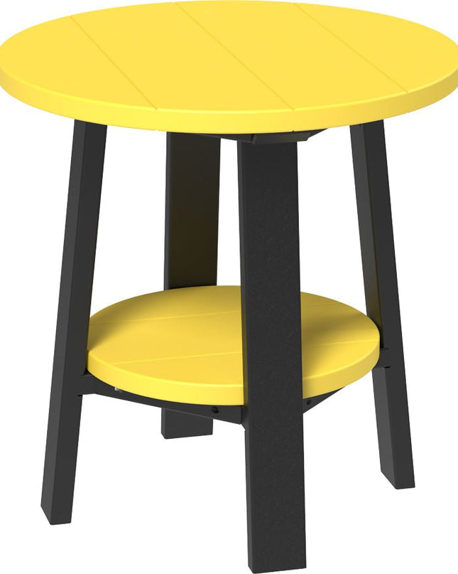 LuxCraft Deluxe End Table featured in yellow and black