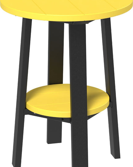 LuxCraft Poly Deluxe End Table (Yellow & Black) 28 Inch