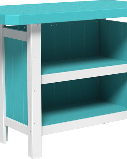 LuxCraft Poly Serving Bar (Aruba Blue & White)