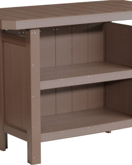 LuxCraft Poly Serving Bar (Chestnut Brown)