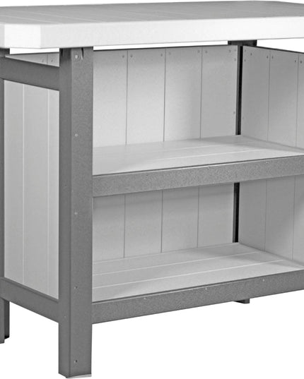 LuxCraft Poly Serving Bar (Dove Gray & Slate)
