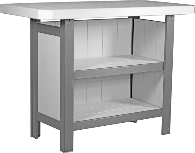 LuxCraft Poly Serving Bar (Dove Gray & Slate)