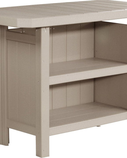 LuxCraft Poly Serving Bar (Weatherwood)