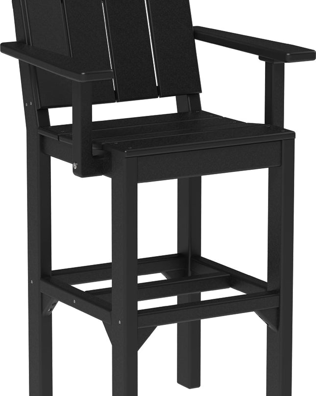 LuxCraft Urban Arm Chair (Bar Height) Black