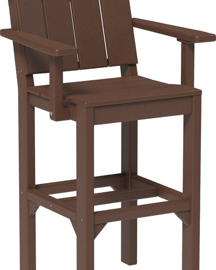 LuxCraft Urban Arm Chair (Bar Height) Chestnut Brown