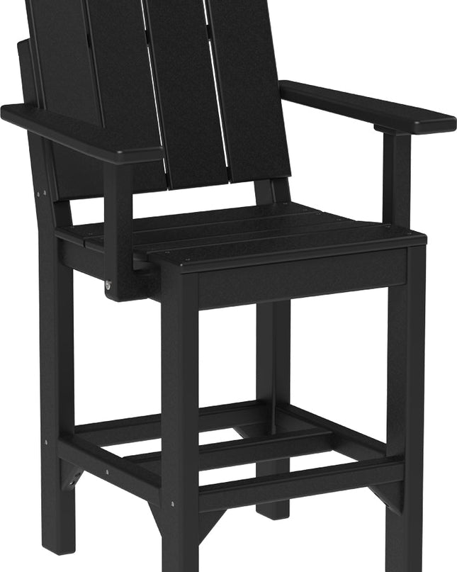 LuxCraft Urban Arm Chair (Counter Height) Black