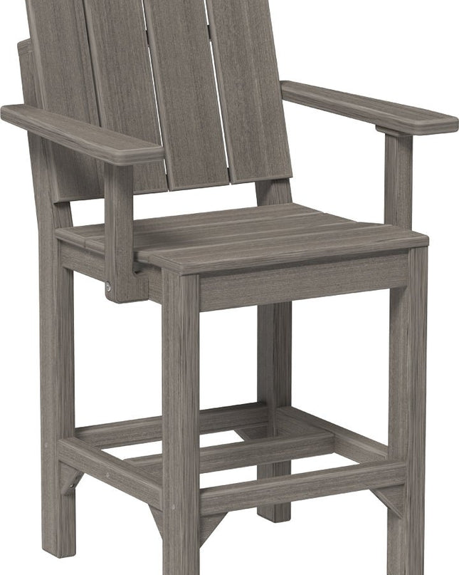 LuxCraft Urban Arm Chair (Counter Height) Coastal Gray