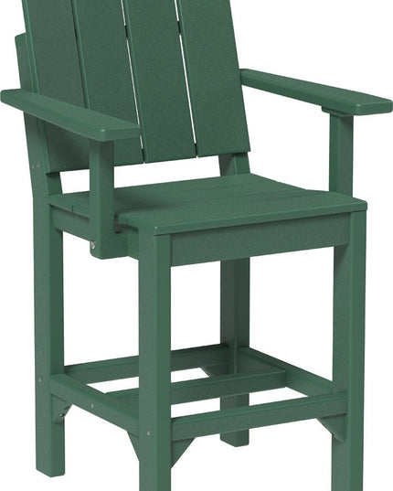 LuxCraft Urban Arm Chair (Counter Height) Green