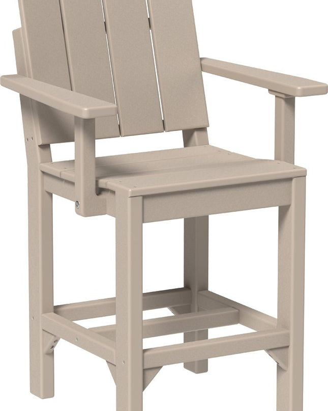 LuxCraft Urban Arm Chair (Counter Height) Weatherwood