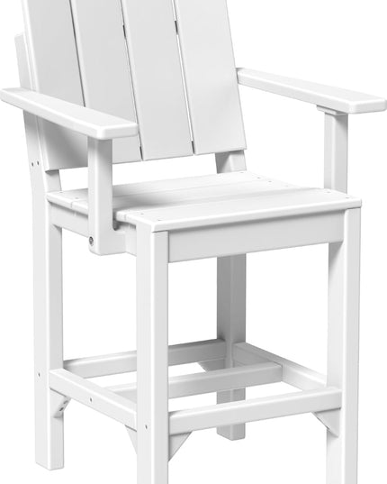 LuxCraft Urban Arm Chair (Counter Height) White