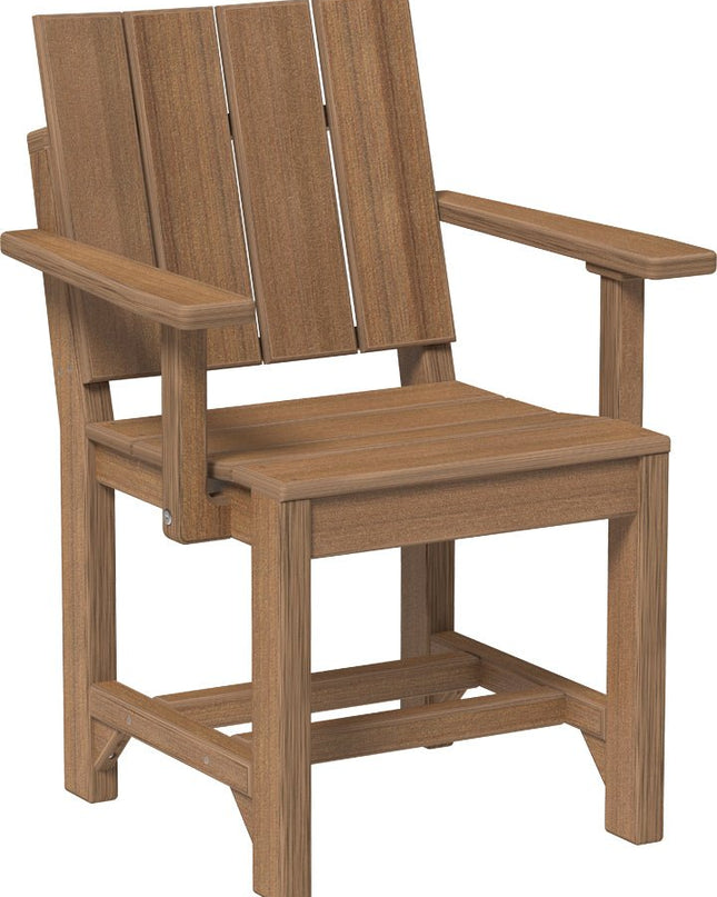 LuxCraft Urban Arm Chair (Dining Height) Antique Mahogany