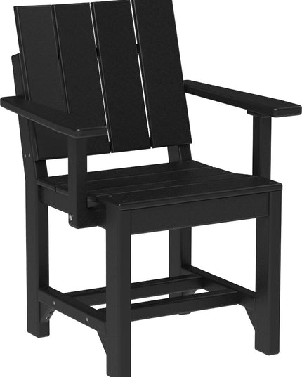 LuxCraft Urban Arm Chair (Dining Height) Black