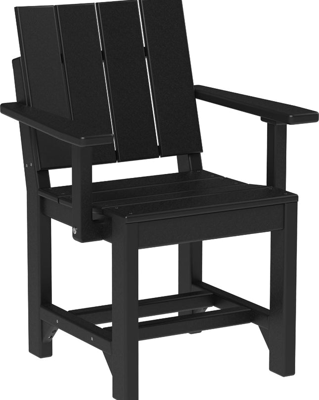 LuxCraft Urban Arm Chair (Dining Height) Black