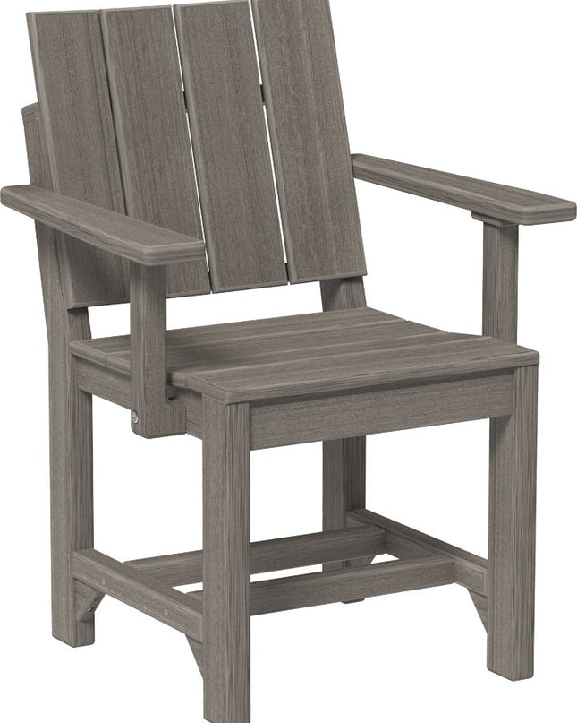 LuxCraft Urban Arm Chair (Dining Height) Coastal Gray