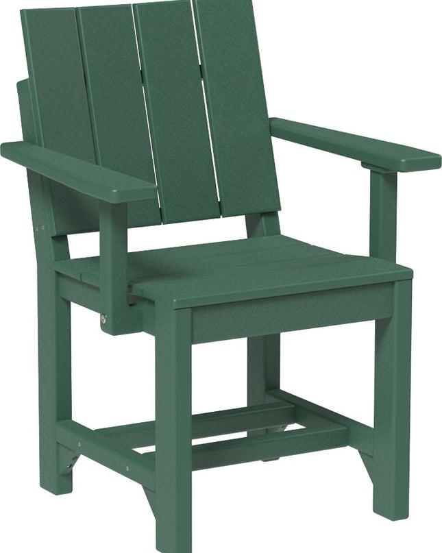 LuxCraft Urban Arm Chair (Dining Height) Green