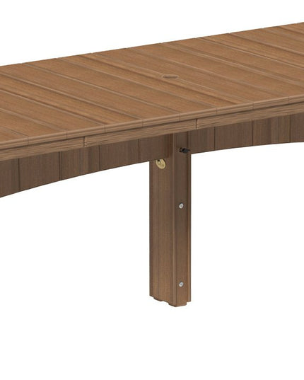 LuxCraft Urban Dining Table Dining Height 3' x 8' Rectangular Antique Mahogany....
