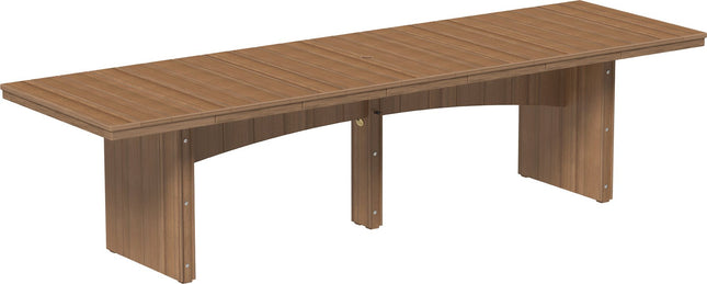 LuxCraft Urban Dining Table Dining Height 3' x 8' Rectangular Antique Mahogany....