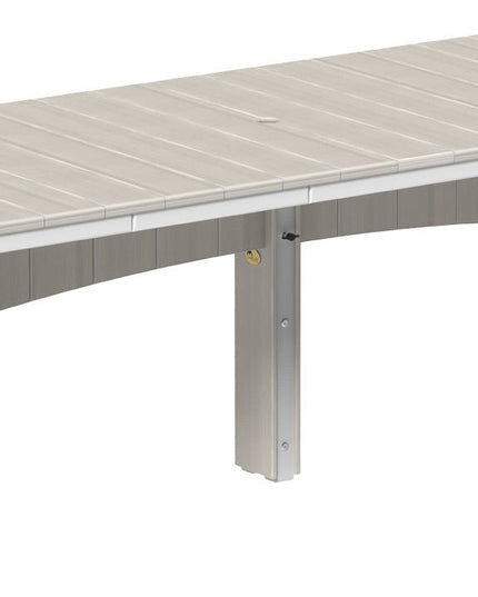 LuxCraft Urban Dining Table Dining Height 3' x 10' Rectangular Birch & White....