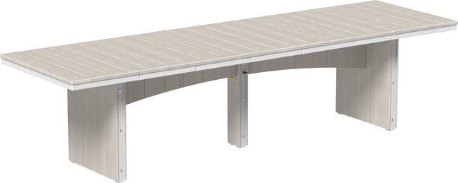 LuxCraft Urban Dining Table Dining Height 3' x 10' Rectangular Birch & White....