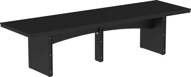 LuxCraft Urban Dining Table Dining Height 3' x 10' Rectangular Black