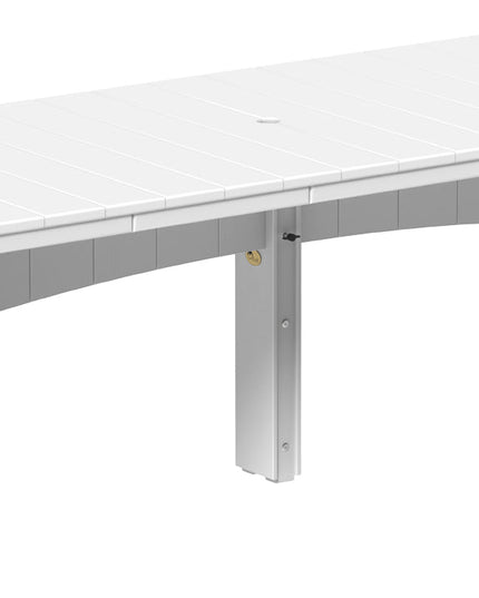 LuxCraft Urban Dining Table Dining Height 3' x 10' Rectangular White....