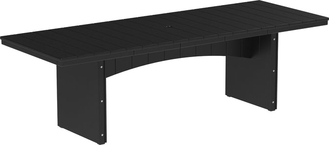 LuxCraft Urban Dining Table Dining Height 3' x 8' Rectangular Black