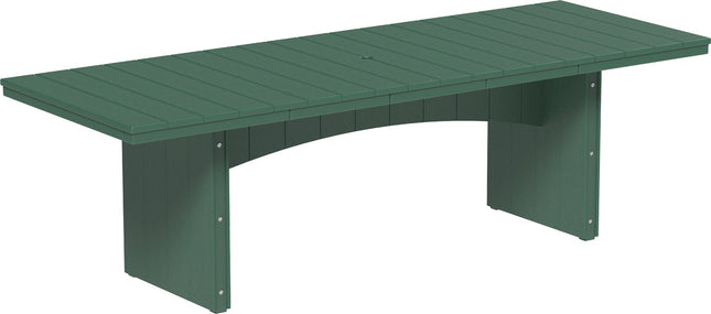 LuxCraft Urban Dining Table Dining Height 3' x 8' Rectangular Green....