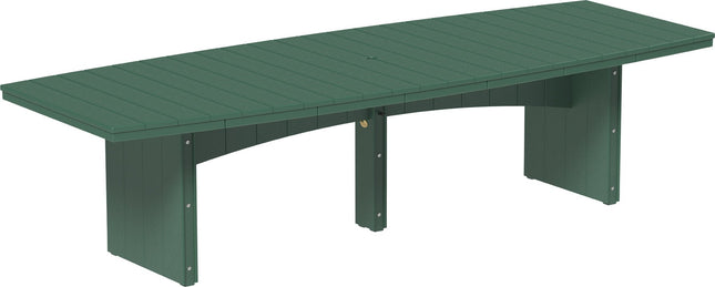 LuxCraft Urban Dining Table Dining Height 4' x 10' Oval Green