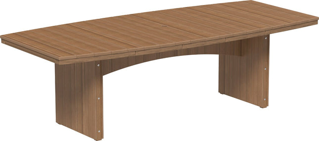LuxCraft Urban Dining Table Dining Height 4' x 8' Oval Antique Mahogany