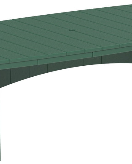 LuxCraft Urban Dining Table Dining Height 4' x 8' Oval Green