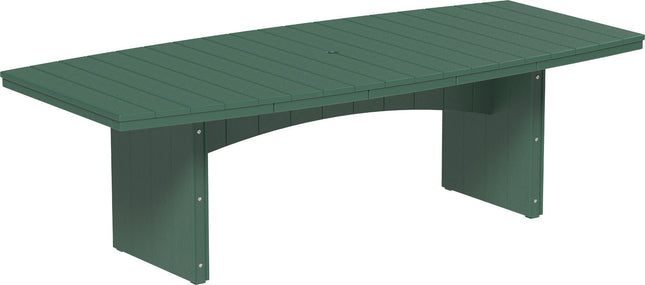 LuxCraft Urban Dining Table Dining Height 4' x 8' Oval Green