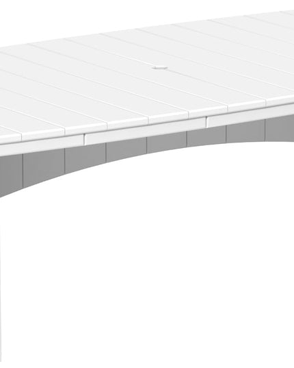 LuxCraft Urban Dining Table Dining Height 4' x 8' Oval White