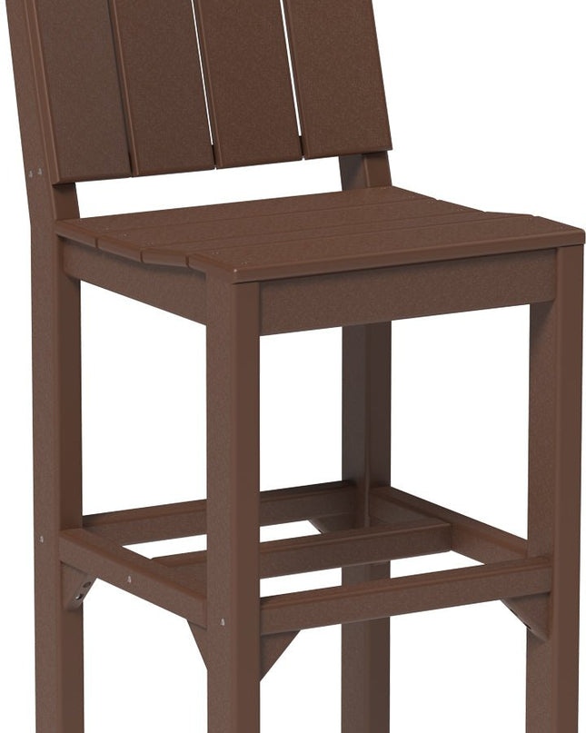 LuxCraft Urban Side Chair (Bar Height) Chestnut Brown