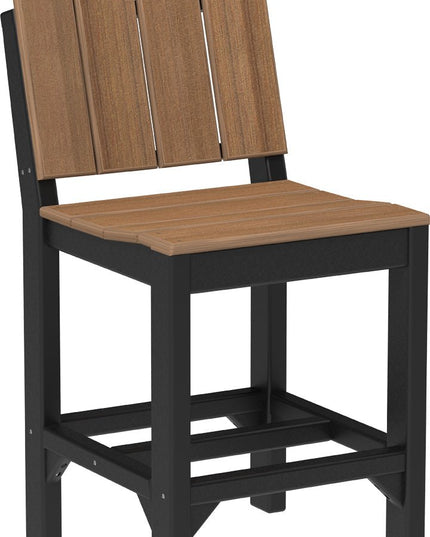 LuxCraft Urban Side Chair (Counter Height) Antique Mahogany & Black
