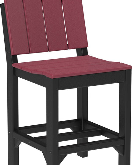 LuxCraft Urban Side Chair (Counter Height) Cherrywood & Black