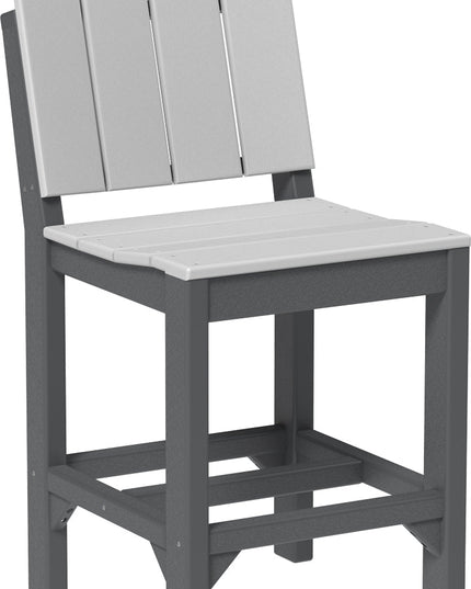 LuxCraft Urban Side Chair (Counter Height) Dove Gray & Slate