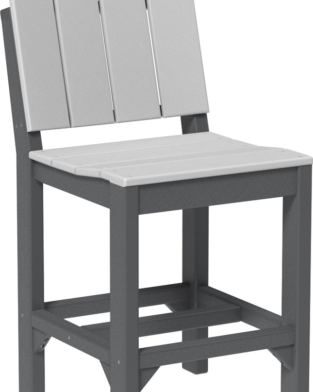 LuxCraft Urban Side Chair (Counter Height) Dove Gray & Slate