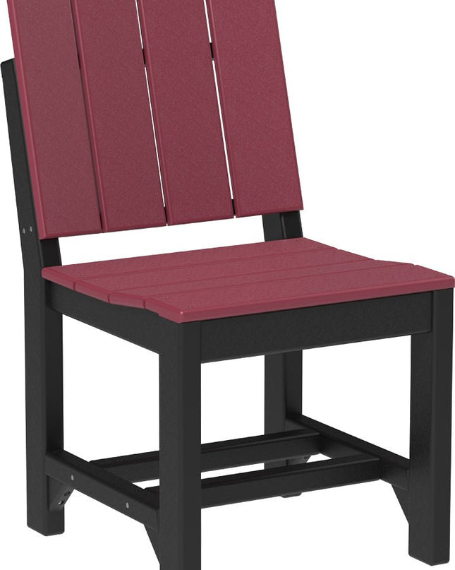 LuxCraft Urban Side Chair (Dining Height) Cherrywood & Black