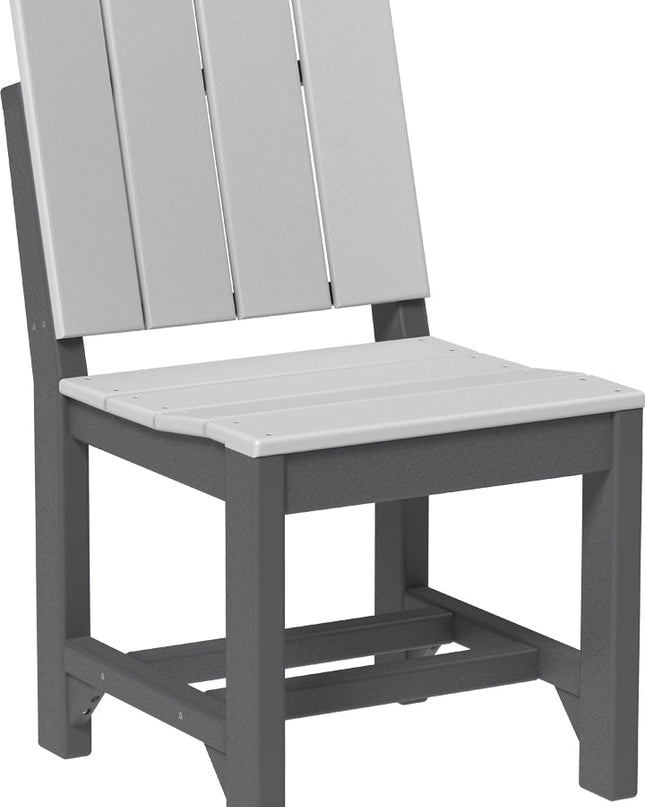 LuxCraft Urban Side Chair (Dining Height) Dove Gray & Slate