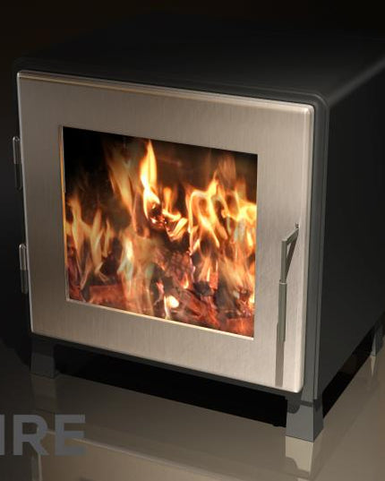 MF Fire Nova 1 Wood Stove – 1.7 cu ft Firebox, 50,000 BTU, 79% Efficiency (Satin Black Door)
