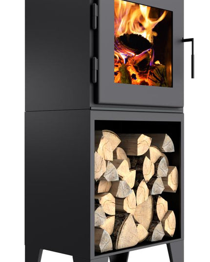 MF Fire Pendry Series Wood Stoves – Pendry 1 & 2 | Custom Panels, 75K-81K BTU, EPA-Certified