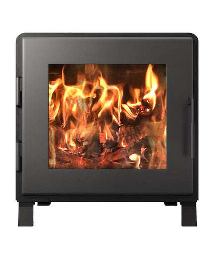 MF Fire Nova 1 Wood Stove – 1.7 cu ft Firebox, 50,000 BTU, 79% Efficiency (Satin Black Door)
