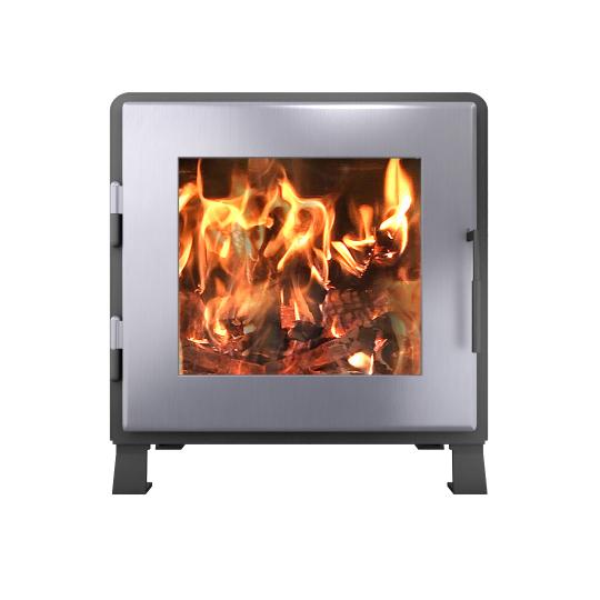 MF Fire Nova 2 Wood Stove – 2.4 cu ft Firebox, 75,000 BTU, 81% Efficiency (Satin Black Door)