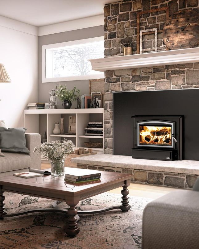 Osburn 1700 Wood Insert | 65,000 BTU | 500-1,800 sq ft | Heat-Activated Blower Included